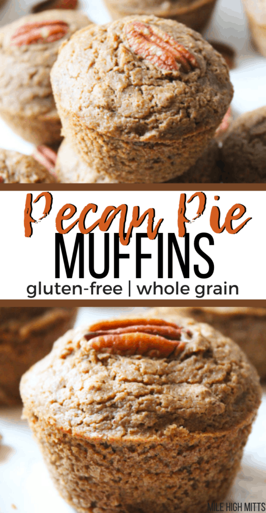 Pecan Pie Muffins (gluten-free, whole grain)