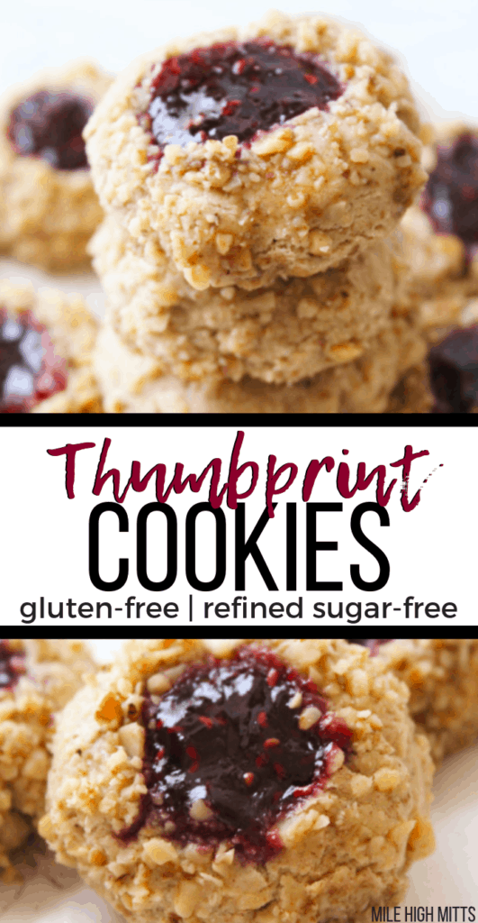 Classic Thumbprint Cookies (gluten-free, refined sugar-free)