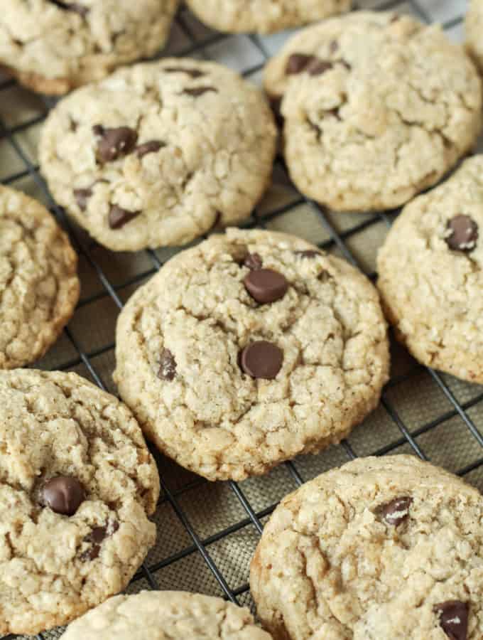 A close up of cookies