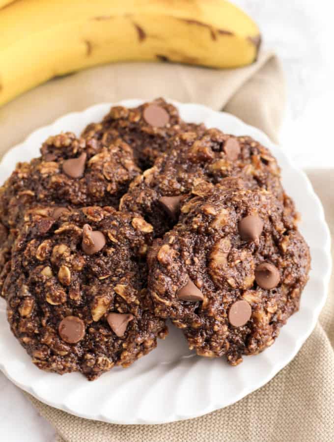 chocolate banana breakfast cookies