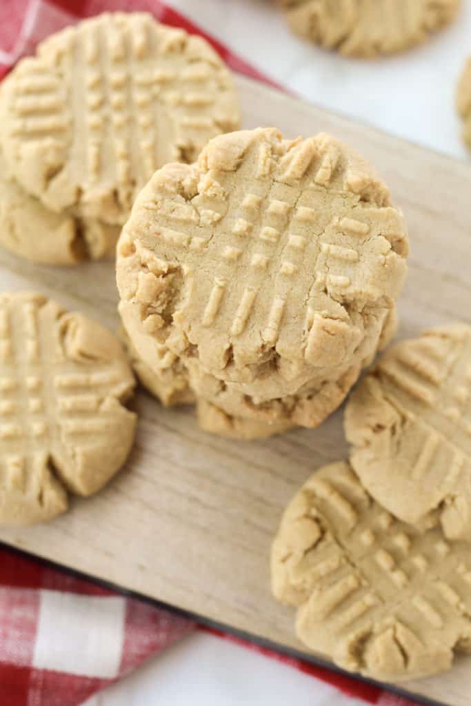 top down view of Peanut Butter Cookies