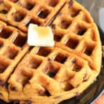 A close up of Waffle