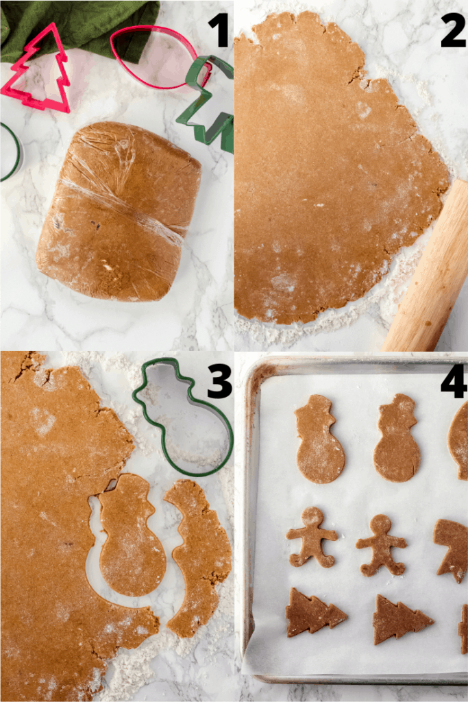 Gingerbread cookie process pictures